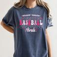 Retro Groovy Baseball Bruh Proud Baseball Mom Women's Comfort Colors T-Shirt Moss Retro Groovy Baseball Bruh Proud Baseball Mom Women's Comfort Colors T-Shirt Moss