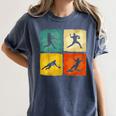 Retro Style Baseball Lover Playing Men Women Kids Baseball Women's Comfort Colors T-Shirt Moss Retro Style Baseball Lover Playing Men Women Kids Baseball Women's Comfort Colors T-Shirt Moss
