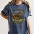 Riverside Ravagers Retro Minor League Baseball Women's Comfort Colors T-Shirt Moss
