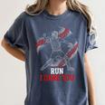Run I Dare You Baseball Catcher Graphic Players Fans Women's Comfort Colors T-Shirt Moss Run I Dare You Baseball Catcher Graphic Players Fans Women's Comfort Colors T-Shirt Moss