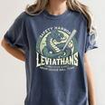Safety Harbor Leviathans Retro Baseball Monster Women's Comfort Colors T-Shirt Moss Safety Harbor Leviathans Retro Baseball Monster Women's Comfort Colors T-Shirt Moss