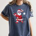Santa Baseball Christmas Pajamas Xmas Men Kids Boys Women's Comfort Colors T-Shirt Moss Santa Baseball Christmas Pajamas Xmas Men Kids Boys Women's Comfort Colors T-Shirt Moss
