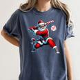 Santa Baseball Six Seven 6 7 Meme Christmas Men Boys Player Women's Comfort Colors T-Shirt Moss