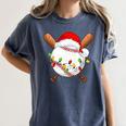 Santa Sports For Men Boys Christmas Baseball Player Women's Comfort Colors T-Shirt Moss Santa Sports For Men Boys Christmas Baseball Player Women's Comfort Colors T-Shirt Moss