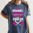 Self Expression Cool Baseball Mom Positive Thinking Women's Comfort Colors T-Shirt Moss