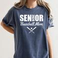 Senior Baseball Mom 2024 Team Parent Helper Class Of 2024 Women's Comfort Colors T-Shirt Moss