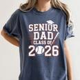 Senior Dad Class Of 2026 Graduate Baseball 2026 Graduation Women's Comfort Colors T-Shirt Moss