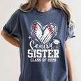 Senior Sister Class Of 2026 Baseball Graduation Heart Women's Comfort Colors T-Shirt Moss Senior Sister Class Of 2026 Baseball Graduation Heart Women's Comfort Colors T-Shirt Moss