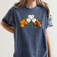Shamrock Baseball Basketball Football St Patricks Day Women's Comfort Colors T-Shirt Moss