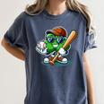 Shamrock Baseball St Patrick's Day Kids Boys Toddlers Premium Tri-Blend Women's Comfort Colors T-Shirt Moss