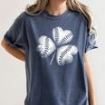 Shamrock Irish Green St Patrick's Baseball Softball Women's Comfort Colors T-Shirt Moss Shamrock Irish Green St Patrick's Baseball Softball Women's Comfort Colors T-Shirt Moss