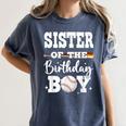 Sister Of The Birthday Boy Baseball Bday Family Women's Comfort Colors T-Shirt Moss Sister Of The Birthday Boy Baseball Bday Family Women's Comfort Colors T-Shirt Moss