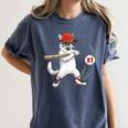 Six Seven 67 Baseball Cat Birthday Men Kids Boys Women's Comfort Colors T-Shirt Moss Six Seven 67 Baseball Cat Birthday Men Kids Boys Women's Comfort Colors T-Shirt Moss