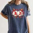 Six Seven 67 Meme Baseball Coquette Bow Valentine Women's Comfort Colors T-Shirt Moss Six Seven 67 Meme Baseball Coquette Bow Valentine Women's Comfort Colors T-Shirt Moss