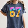 Six Seven Baseball Drip Women's Comfort Colors T-Shirt Moss Six Seven Baseball Drip Women's Comfort Colors T-Shirt Moss