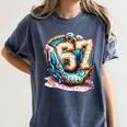 Six Seven Baseball Lifestyle 67 Meme Gen Alpha Slang Women's Comfort Colors T-Shirt Moss
