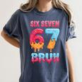 Six Seven Bruh 67 Ice Cream Drip Baseball For Men Women Kids Women's Comfort Colors T-Shirt Moss Six Seven Bruh 67 Ice Cream Drip Baseball For Men Women Kids Women's Comfort Colors T-Shirt Moss