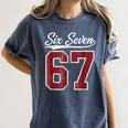 Six Seven Meme Boys Girls Kids 67 Baseball Jersey Women's Comfort Colors T-Shirt Moss Six Seven Meme Boys Girls Kids 67 Baseball Jersey Women's Comfort Colors T-Shirt Moss