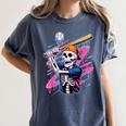 Skeleton Baseball Drip Boy Youth Dripping Baseball Halloween Women's Comfort Colors T-Shirt Moss Skeleton Baseball Drip Boy Youth Dripping Baseball Halloween Women's Comfort Colors T-Shirt Moss