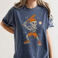 Skeleton Baseball Player Costume Halloween Men Boys Women's Comfort Colors T-Shirt Moss Skeleton Baseball Player Costume Halloween Men Boys Women's Comfort Colors T-Shirt Moss