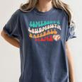 Somebody's Loudmouth Baseball Mama Baseball Mom Fan Women's Comfort Colors T-Shirt Moss