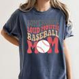 Somebody's Loudmouth Baseball Mom Baseball Women's Comfort Colors T-Shirt Moss