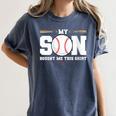 My Son Bought Me This Baseball Mom Women's Comfort Colors T-Shirt Moss