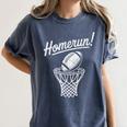 Sports Homerun Football Basketball Baseball Joke Tee Women's Comfort Colors T-Shirt Moss Sports Homerun Football Basketball Baseball Joke Tee Women's Comfort Colors T-Shirt Moss