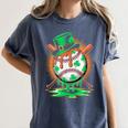 St Patrick Day Baseball Drip Ice Cream Kids Boys Men Women's Comfort Colors T-Shirt Moss St Patrick Day Baseball Drip Ice Cream Kids Boys Men Women's Comfort Colors T-Shirt Moss