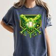 St Patrick's Day Baseball Boys Ice Cream Drip Youth Kids Women's Comfort Colors T-Shirt Moss