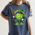 St Patricks Day Baseball Leprechaun Rainbow Green Baseball Women's Comfort Colors T-Shirt Moss St Patricks Day Baseball Leprechaun Rainbow Green Baseball Women's Comfort Colors T-Shirt Moss