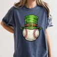 St Patricks Day Baseball Player Leprechaun Hat Men Boys Kids Women's Comfort Colors T-Shirt Moss St Patricks Day Baseball Player Leprechaun Hat Men Boys Kids Women's Comfort Colors T-Shirt Moss