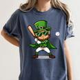 St Patrick’s Day Leprechaun Baseball Irish Graphic Women's Comfort Colors T-Shirt Moss St Patrick’s Day Leprechaun Baseball Irish Graphic Women's Comfort Colors T-Shirt Moss