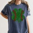 St Patricks Day Shamrock Baseball Saint Paddy's Women's Comfort Colors T-Shirt Moss St Patricks Day Shamrock Baseball Saint Paddy's Women's Comfort Colors T-Shirt Moss
