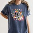 Stealing Bases And Hearts Baseball Puns Sports Women's Comfort Colors T-Shirt Moss Stealing Bases And Hearts Baseball Puns Sports Women's Comfort Colors T-Shirt Moss
