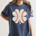 StPatrick’s Day Irish Shenanigans Baseball Fan Shamrock Tee Women's Comfort Colors T-Shirt Moss
