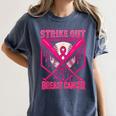 Strike Out Breast Cancer Baseball Ice Cream Drip Women's Comfort Colors T-Shirt Moss Strike Out Breast Cancer Baseball Ice Cream Drip Women's Comfort Colors T-Shirt Moss