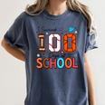 I Survived 100 Days Baseball Football Basketball School Kids Women's Comfort Colors T-Shirt Moss I Survived 100 Days Baseball Football Basketball School Kids Women's Comfort Colors T-Shirt Moss
