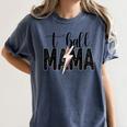 T-Ball Mama Baseball Mama Baseball Mom Women's Comfort Colors T-Shirt Moss