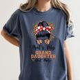 That's My Granddaughter Out There Baseball Mom Mother's Day Women's Comfort Colors T-Shirt Moss