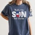 Thats My Son Out There For a Dominican Baseball Mom Women's Comfort Colors T-Shirt Moss Thats My Son Out There For a Dominican Baseball Mom Women's Comfort Colors T-Shirt Moss