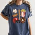 Tis The Season Baseball Mom Game Day Cheering Sports Lover Women's Comfort Colors T-Shirt Moss