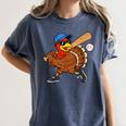 Turkey Baseball Thanksgiving Sports Humor Men Boy Kids Women's Comfort Colors T-Shirt Moss Turkey Baseball Thanksgiving Sports Humor Men Boy Kids Women's Comfort Colors T-Shirt Moss