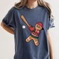 Ugly Christmas Sweater Gingerbread Baseball Toddler Kids Women's Comfort Colors T-Shirt Moss Ugly Christmas Sweater Gingerbread Baseball Toddler Kids Women's Comfort Colors T-Shirt Moss