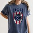 USA Mum Mother's Day Baseball Mom Women's Comfort Colors T-Shirt Moss