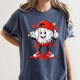 Valentine Baseball Heart Sports Men Boys Kid Women's Comfort Colors T-Shirt Moss