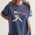 Valentines Baseball Batter Heart Player Silhouette Premium Tri-Blend Women's Comfort Colors T-Shirt Moss Valentines Baseball Batter Heart Player Silhouette Premium Tri-Blend Women's Comfort Colors T-Shirt Moss