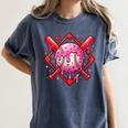 Valentines Day Baseball Boys Ice Cream Drip Heart Youth Kids Women's Comfort Colors T-Shirt Moss Valentines Day Baseball Boys Ice Cream Drip Heart Youth Kids Women's Comfort Colors T-Shirt Moss