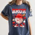 Valentines Day Baseball Drip Boys Bruh Ice Cream Toddler Kid Women's Comfort Colors T-Shirt Moss