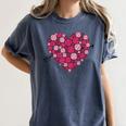 Valentine's Day Baseball Heart Softball Player Sports Lover Women's Comfort Colors T-Shirt Moss Valentine's Day Baseball Heart Softball Player Sports Lover Women's Comfort Colors T-Shirt Moss